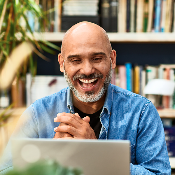 man smiling